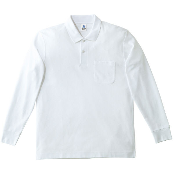 ボンマックス ポケット付CVC鹿の子ドライポロシャツ ホワイト M MS3115-15（直送品）