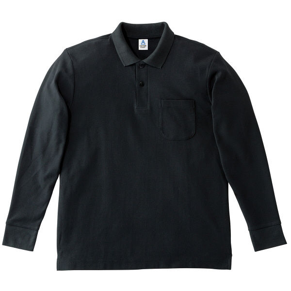 ボンマックス ポケット付CVC鹿の子ドライポロシャツ ブラック M MS3115-16（直送品）