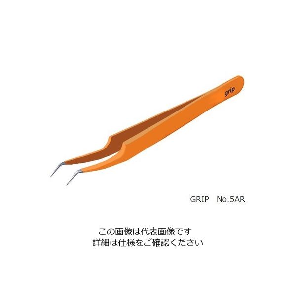 ルビス（rubis） MEISTER ピンセット GRIP No.5AR 1本 3-1611-15（直送品）