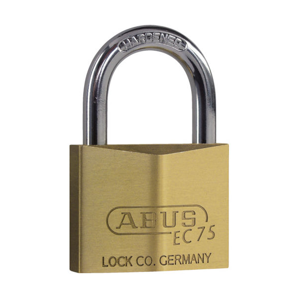 ABUS SecurityーCenter 真鍮南京錠 EC75ー60 ディンプルシリンダー バラ番 EC75-60-KD 1個 445-1821（直送品）