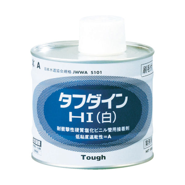 クボタ クボタケミックス 塩ビ用接着剤 タフダインHI白 1KG WHITE1KG 1缶（1000g） 446-6501（直送品）