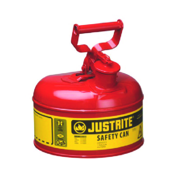 JUSTRITE（ジャストライト） ジャストライト セーフティ缶 タイプ1 1ガロン J7110100 1個 472-1764（直送品）
