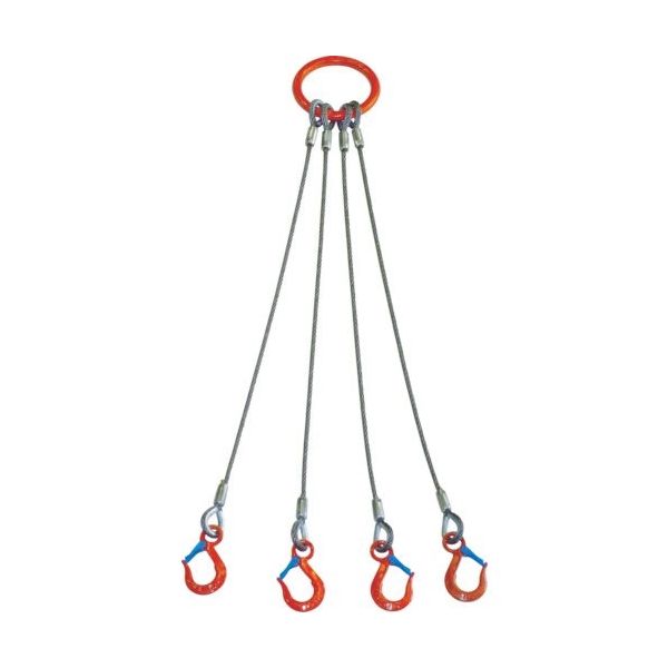 大洋製器工業 大洋 4本吊 ワイヤスリング 1.6t用×1m(1011698) 4WRS 1.6TX1 1セット(1個) 473-0411（直送品）