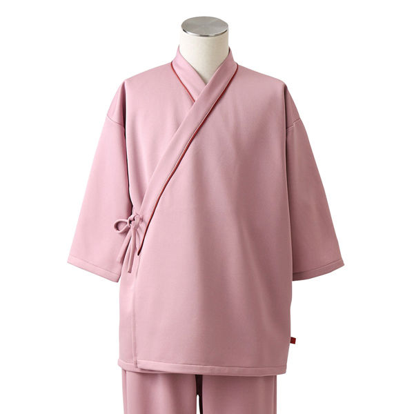 住商モンブラン 検診衣（8分袖・上衣） 検査着 患者衣 男女兼用 ピンク LL 79-501 1枚（直送品）