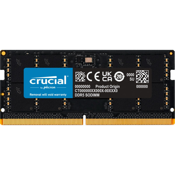 crucial 32GB DDR5-4800 SODIMM CL40(16Gbit) CT32G48C40S5 1個（直送品）