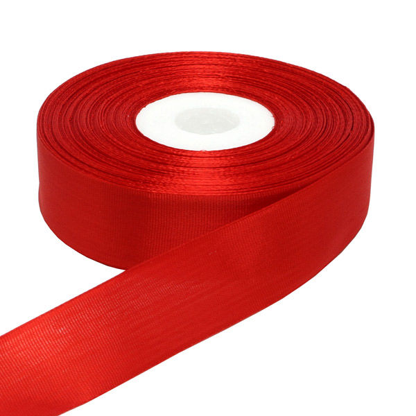 日本紐釦貿易 カラーリボン 巾24mm×29m お徳用5反 カラー/赤 AMK24-2-5 1個(5巻)