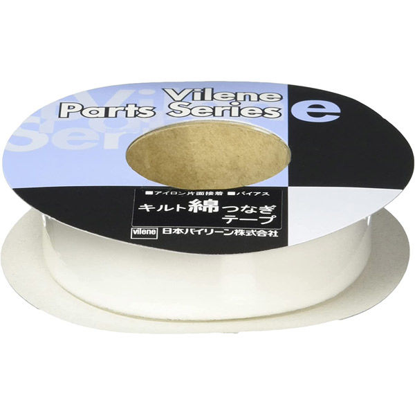 日本バイリーン バイリーン キルト 綿つなぎテープ 15mm×25m 白 WT-15 WT15 10個セット（直送品）