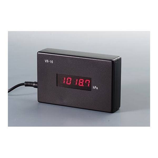 三王 高精度デジタル気圧計(LED表示コンパクトタイプ) Model VR-16 NK 1個 64-7814-57（直送品）