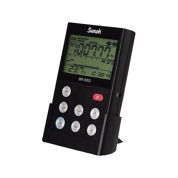 三王 高精度デジタル気圧計/高度計(携帯、据置両用タイプ) BR-55D JK 1個 64-7814-20（直送品）