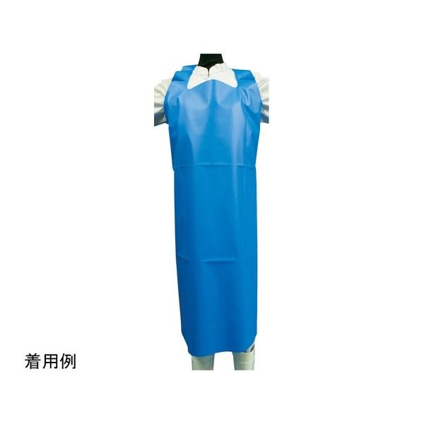 新日本ケミカル・オーナメント工業 ガッツエプロン ブルー SGT0301 1個 64-9289-96（直送品）