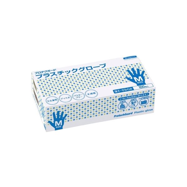 日本製紙クレシア プロテクガード プラスチックグローブM 69250 20箱（直送品）