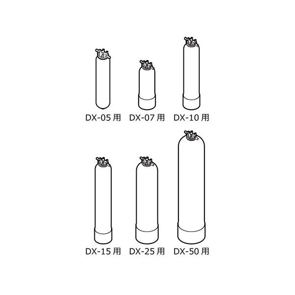 栗田工業 カートリッジ純水器 デミエース予備樹脂筒 DX(Y)-50 1個 64-3938-74（直送品）