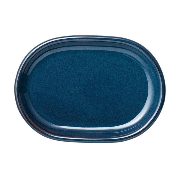 みやび街道 楕円皿 ブルーブルー楕円プレート24cm (2個入) mkd-64708053（直送品）