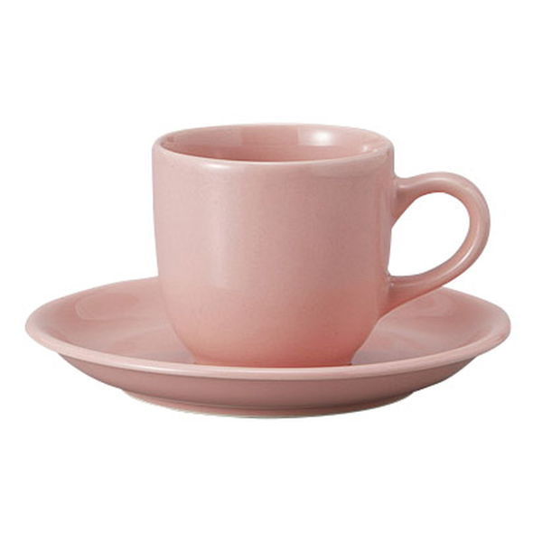 みやび街道 カップ＆ソーサー ピンクコーヒー碗皿 (7個入) mkd-76943433（直送品）