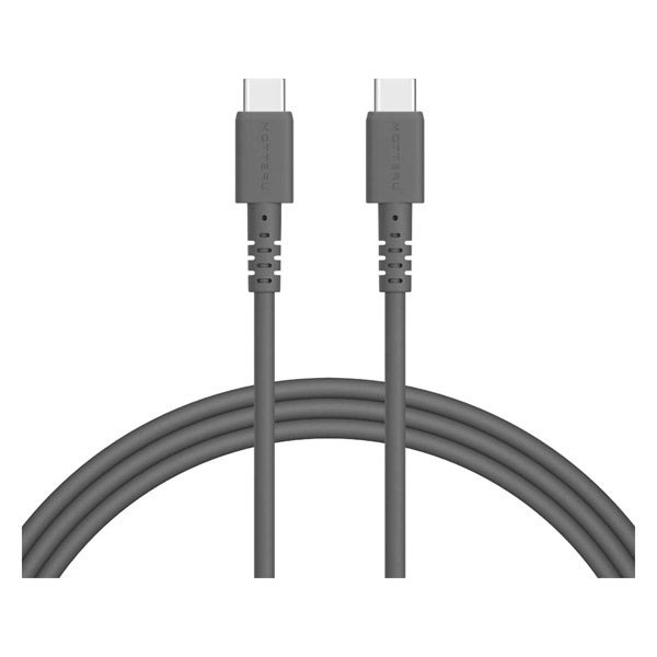 USBケーブル - USB（C）[オス] 2m シリコン スモーキーブラック MOTTERU（モッテル）1本
