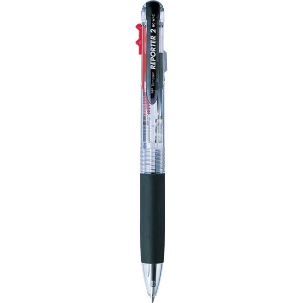 トンボ鉛筆 ２色ボールペン　リポーター２　透明 BC-WRC20 1本