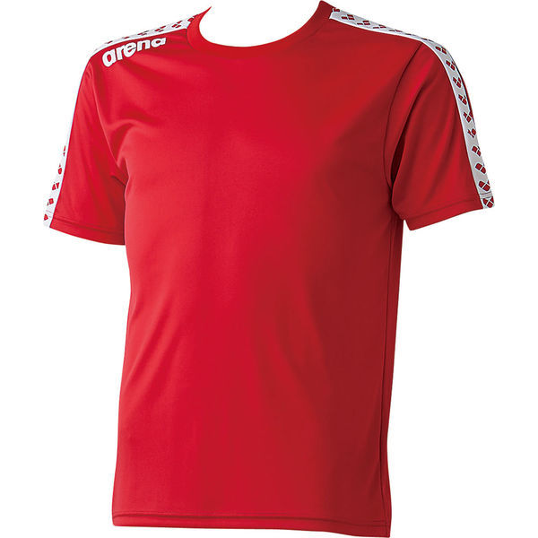 アリーナ　チームラインTシャツ　XO　レッド　1枚　DS ARN6331 RED　デサント（直送品）