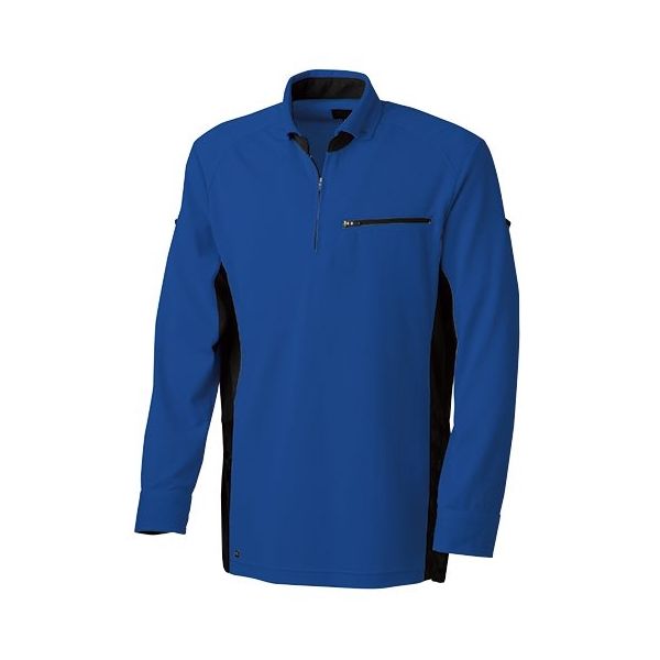 タカヤ商事 長袖ポロシャツ ブルー 3L TW-A150-6-3L 1枚（直送品）