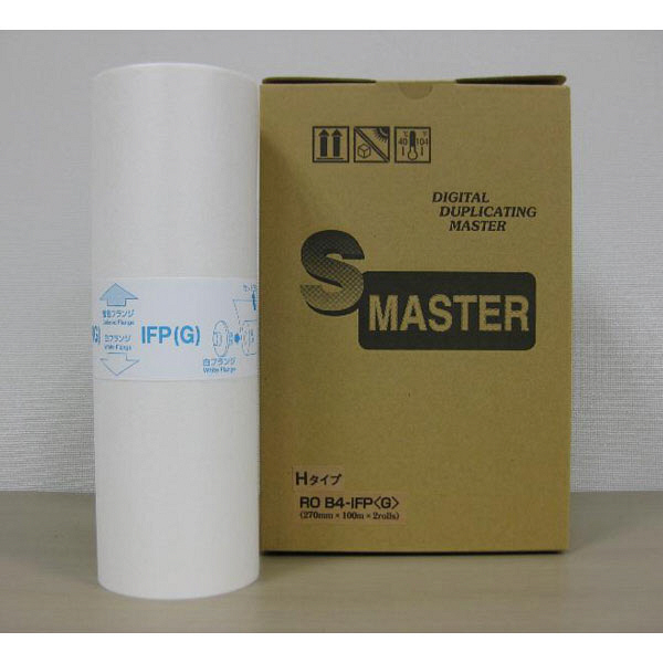 軽印刷機用マスター（リソー用　マスター）　IFP75G（汎用品）　1箱（2本入）　（直送品）