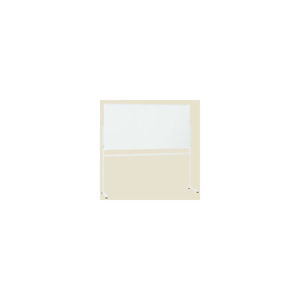 プラス　L字脚スチールホワイトボード　幅1867mm　1台（2梱包）　（わけあり品）