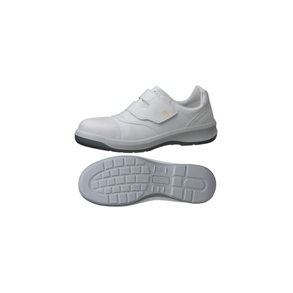JIS規格 静電安全靴 クリーンルーム用 スニーカータイプ GCR596 フルCAP 静電 小 22.0cm ホワイト 1204153103 1足（直送品）