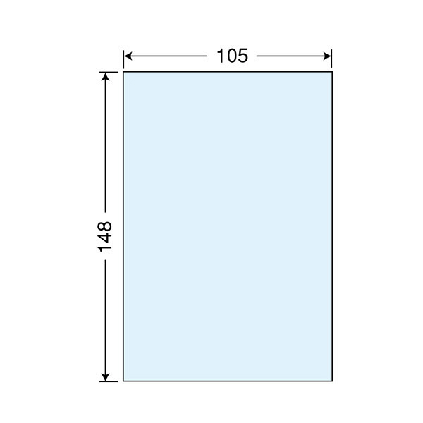 東洋印刷 ナナクリエイト 保護フィルム透明タイプ 透明 A6 1面 1箱 PFH7（直送品）