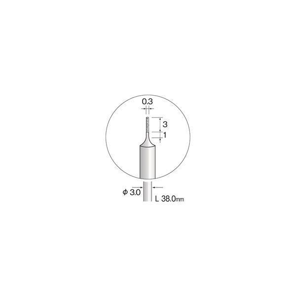 ミニター 電着ダイヤモンドバー #600 φ0.3 AD2101 1本（直送品）