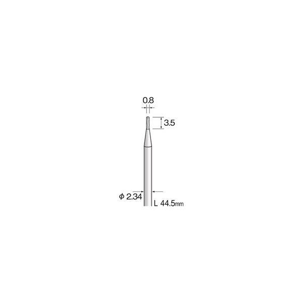 ミニター 超硬カッター スパイラルカット φ0.8 BC1101 1本(1個)（直送品）