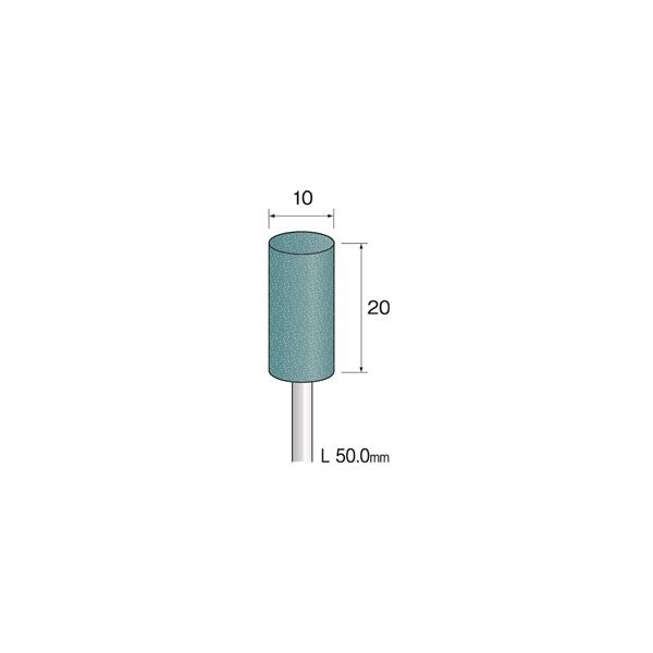 ミニター 研磨用ゴム砥石 GCハード #80 φ10 DB2431 1袋(10本)（直送品）