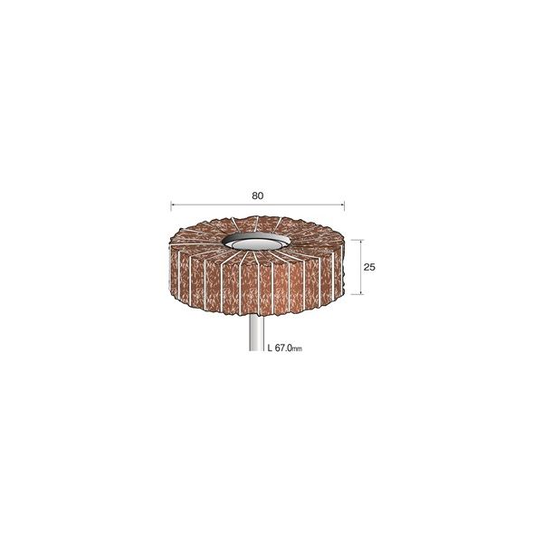 ミニター クッションサンダー サンドペーパー入 放射 #320 φ80 EA5433 1本(1個)（直送品）