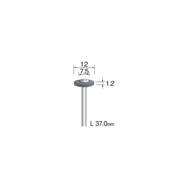 ミニター 金属ブラシ ホイール スチール φ12 FC4011 1袋（10個）（直送品）