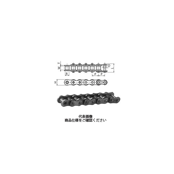 片山チエン KCMローラチェーン 40H-T 1セット（5個）（直送品）