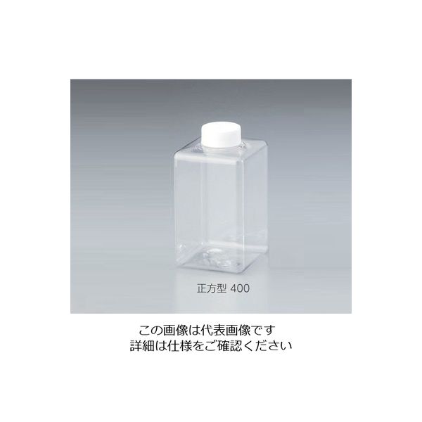 三宝化成 PET容器 正方型 400mL 2-3407-01 1セット(20個:1個×20本)（直送品）