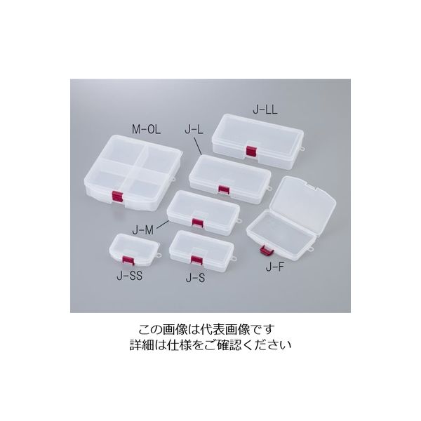 明邦化学工業 サンプルケース 138×77×31mm J-S 1セット(20個) 1-3977-02（直送品）