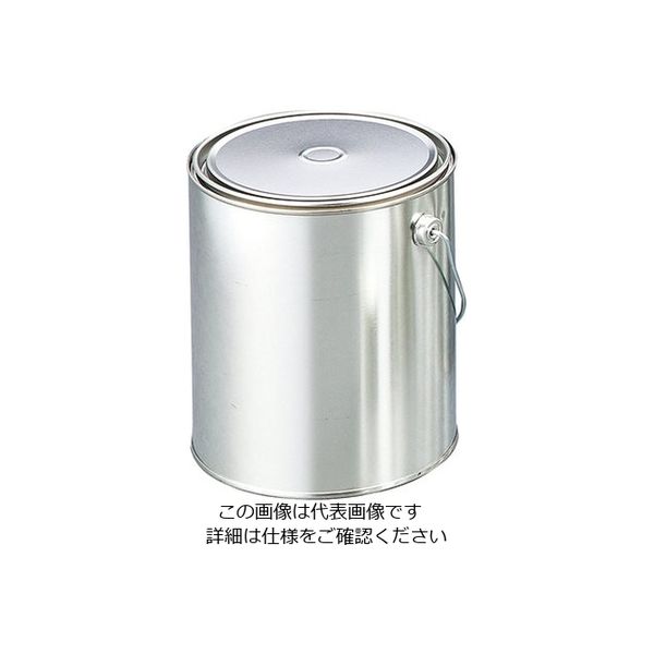 石井ブラシ産業 金属缶 丸缶 1L 1-3239-02 1セット(7個)（直送品）