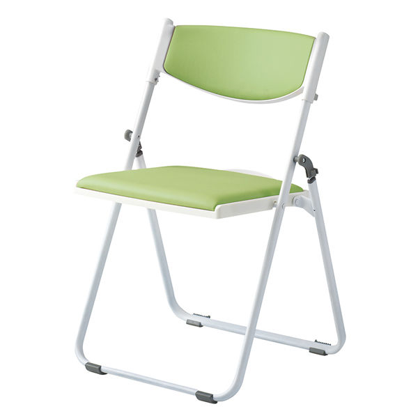 オカムラ 折り畳み椅子 ホワイトフレームLY90CZPB22 ミントグリーン 折り畳み椅子 LY90CZ-PB22 1脚（直送品）
