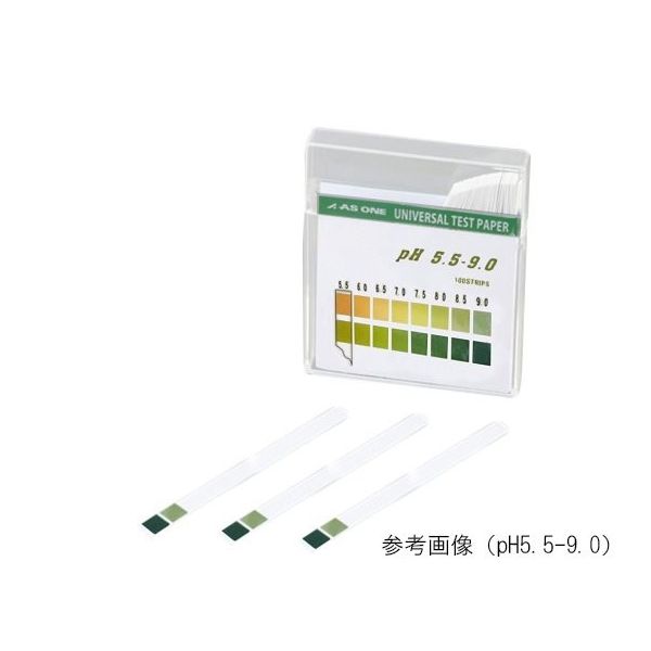 アズワン pH試験紙 スティック pH5.5-9.0 1セット(1000枚:100枚×10箱) 1-1267-05（直送品）