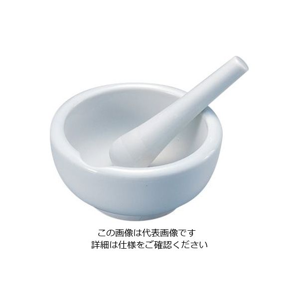 タキシン 磁製乳鉢 φ60mm 乳棒付き 1セット（10個：1個×10セット） 6-549-01（直送品）