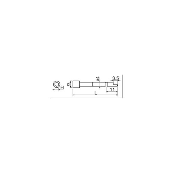 日東工器 NKビット 4DBビット 5X7X44 30840 1セット(20本:10本×2セット)（直送品）