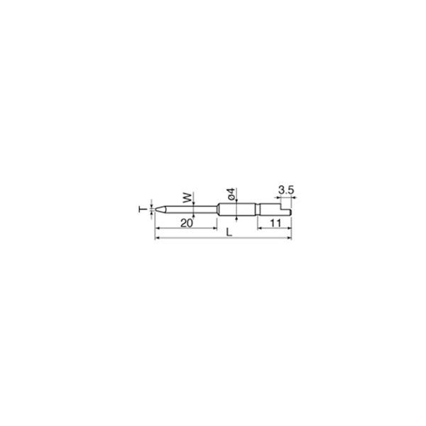 日東工器 NKビット 4DMビット 3X0.4X44 30830 1セット(100本:10本×10セット)（直送品）