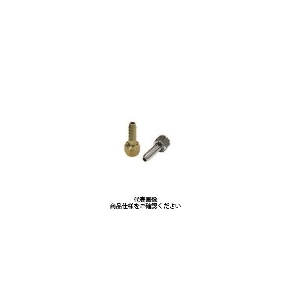 栗田製作所 袋ナット付竹の子 メッキ無 No.03x1/2N 1セット(5個)（直送品）