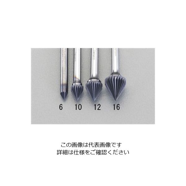 エスコ 12x11mm / 6mm軸 [Coated]超硬バー EA819VS-12 1セット(2本)（直送品）