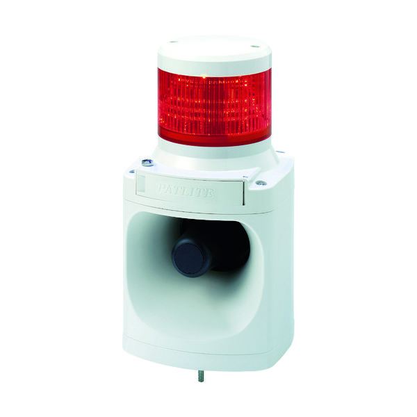 パトライト（PATLITE） パトライト LED積層信号灯付き電子音報知器 色:赤 LKEH-102FA-R 1台 751-4620（直送品）