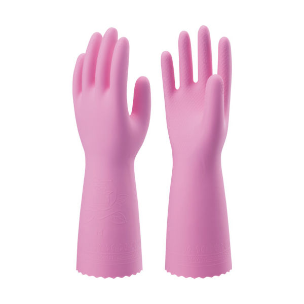 ショーワグローブ ショーワ 塩化ビニール手袋 ナイスハンドミュー厚手 ピンク Sサイズ NHMIA-SP 1双 770-4097（直送品）