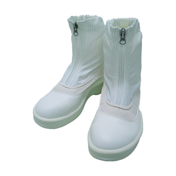 ゴールドウイン 静電安全靴セミロングブーツ ホワイト 23.0cm PA9875-W-23.0 1足 759-1586（直送品）