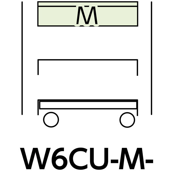 【車上渡し】スペシャルワゴン600x400移動式　W6CU-M-G（直送品）