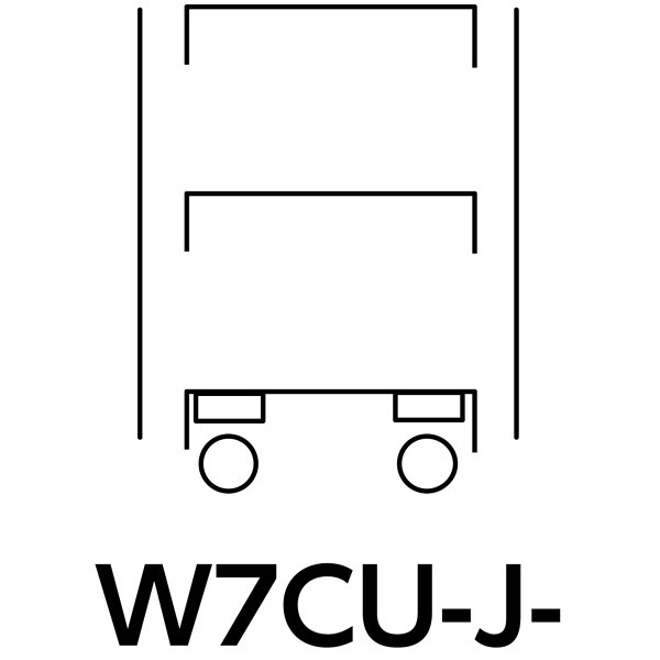 【車上渡し】スペシャルワゴン750x500移動式　W7CU-J-IV（直送品）