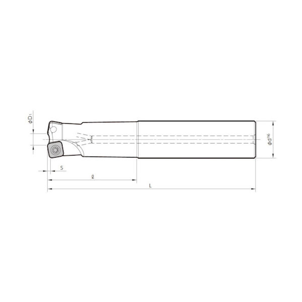 京セラ（KYOCERA） 京セラ MFHエンドミル MFH28-S25-10-2T 1個 654-6544（直送品）