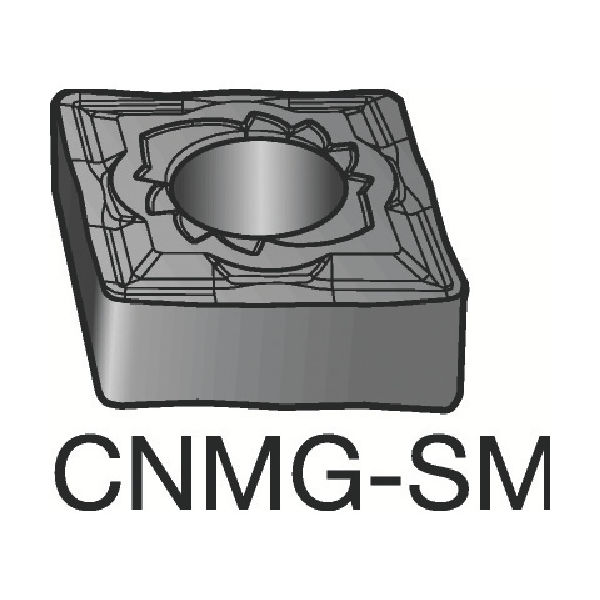 サンドビック T-Max P 旋削用ネガ・チップ CNMG 12 04 04-SM 1115 606-5074（直送品）