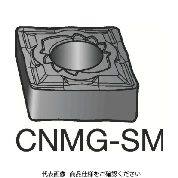 サンドビック T-Max P 旋削用ネガ・チップ CNMG 12 04 04-SM H13A 606-5058（直送品）